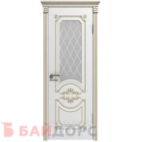 Милана ДО 3D белая эмаль патина золото