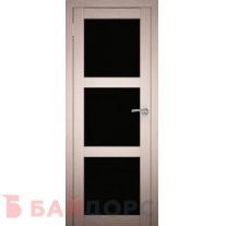 АМАТИ-20 черное стекло дуб белёный