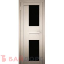 АМАТИ-22 черное стекло дуб белёный