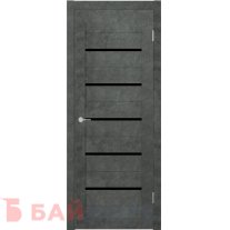 Stark ST1 ДО Бетон темный Lacobel черный лак