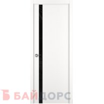 ART Lite H2 ДО Белая эмаль/Lacobel черный лак